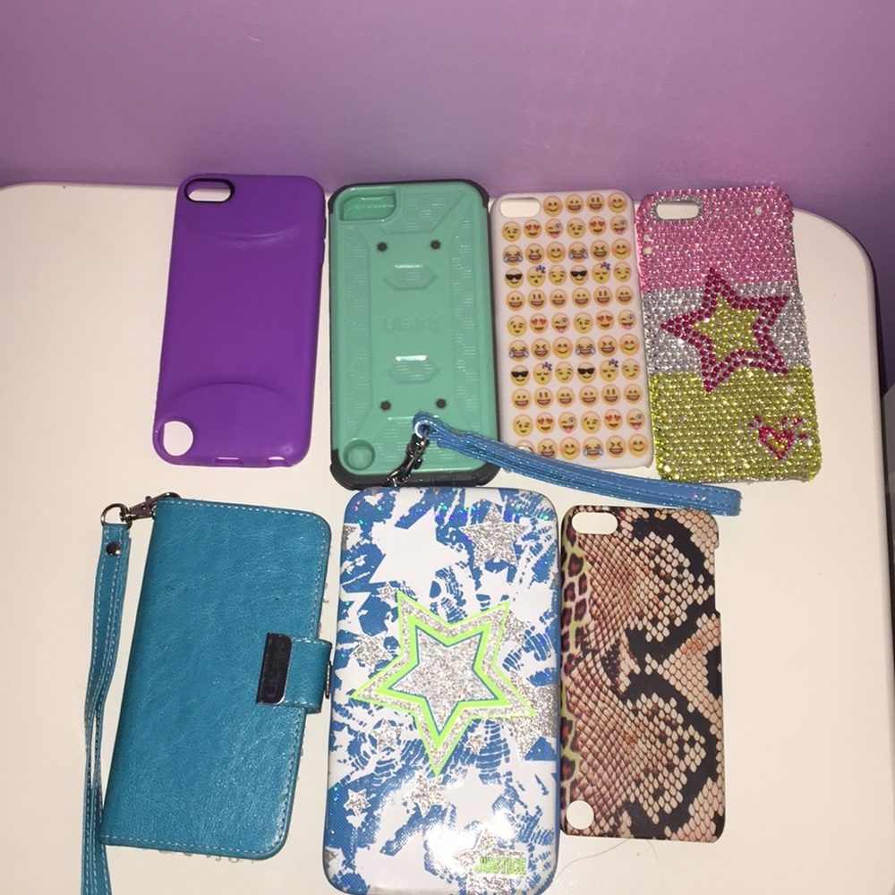 lot of 7 ipod touch 5 cases